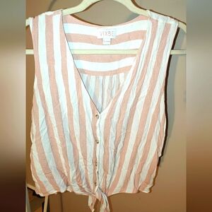 Stitch fix top tie front top size medium